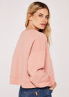 Cropped Sweatshirt, Pink, large