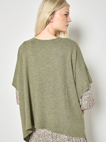 Waffle Knit Tunic Top