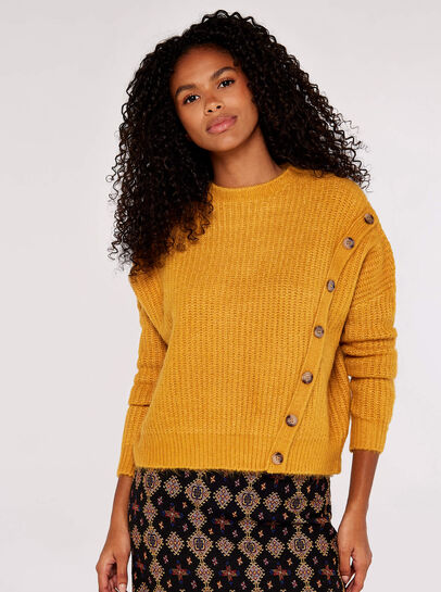 Asymmetric Button Jumper