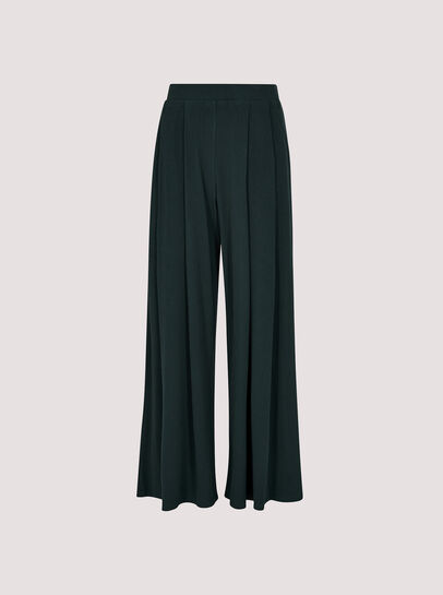Ribbed Knit Palazzo Trousers