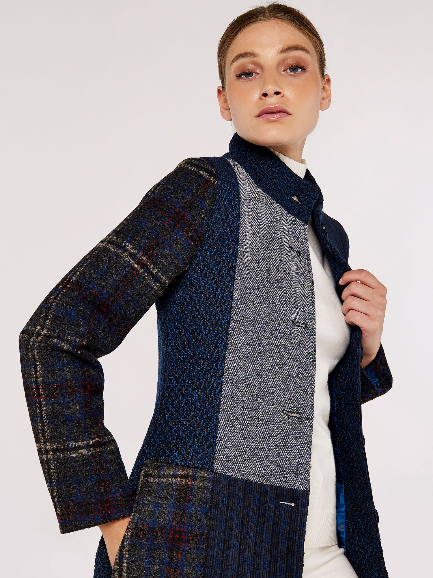 Patchwork coat on sale uk