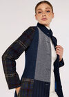Mix & Match Patchwork Coat, Navy, large