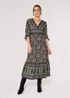 Sarasa Floral Maxi Dress, Navy, large