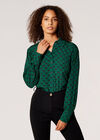 Geometric Diamond Shirt, Green, large