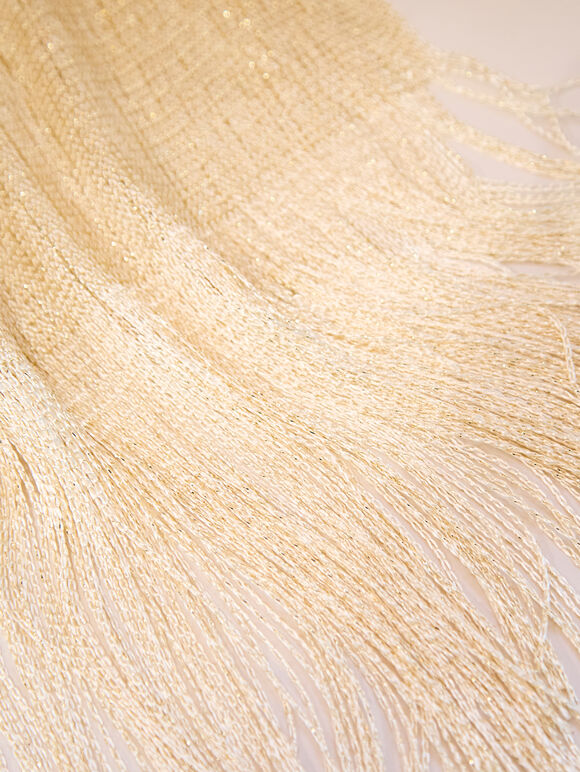 Lightweight Metallic Summer Pashmina, Gold, large