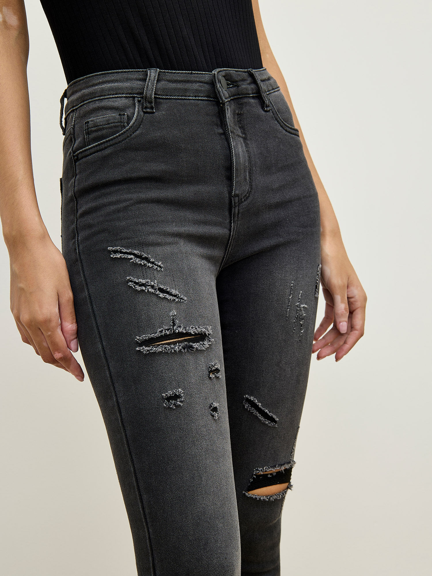 Sienna Mid-Rise Ripped Skinny Fit Jeans | Apricot Clothing