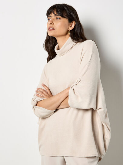 Soft Touch Roll Neck Top