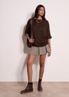 Soft Touch Batwing Top, Brown, large