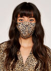 Leopard Drop Waist Ruffle Dress, Stone, large