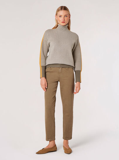 Colour Pop Chevron  Jumper