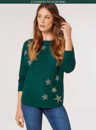 Colourful Studded Stars Jumper