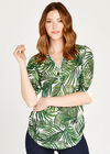 Big Zipper Sub Oversized T-Shirt, Green, large
