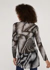 Abstract Mesh Top, Black, large
