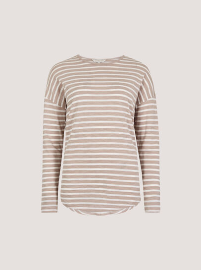 Soft Slub Jersey Stripe Top