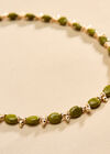 Acrylic Bead Necklace, Green, large