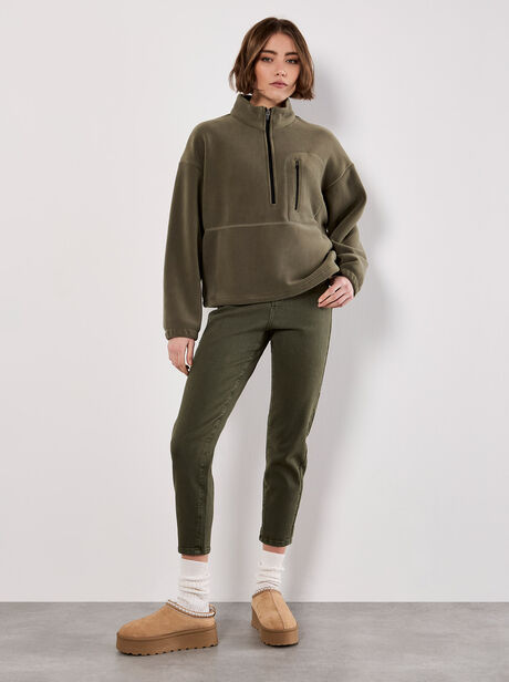 Zip Down Premium Fleece Jumper