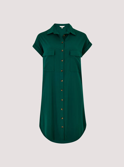 Sleeveless Shirt Mini Dress