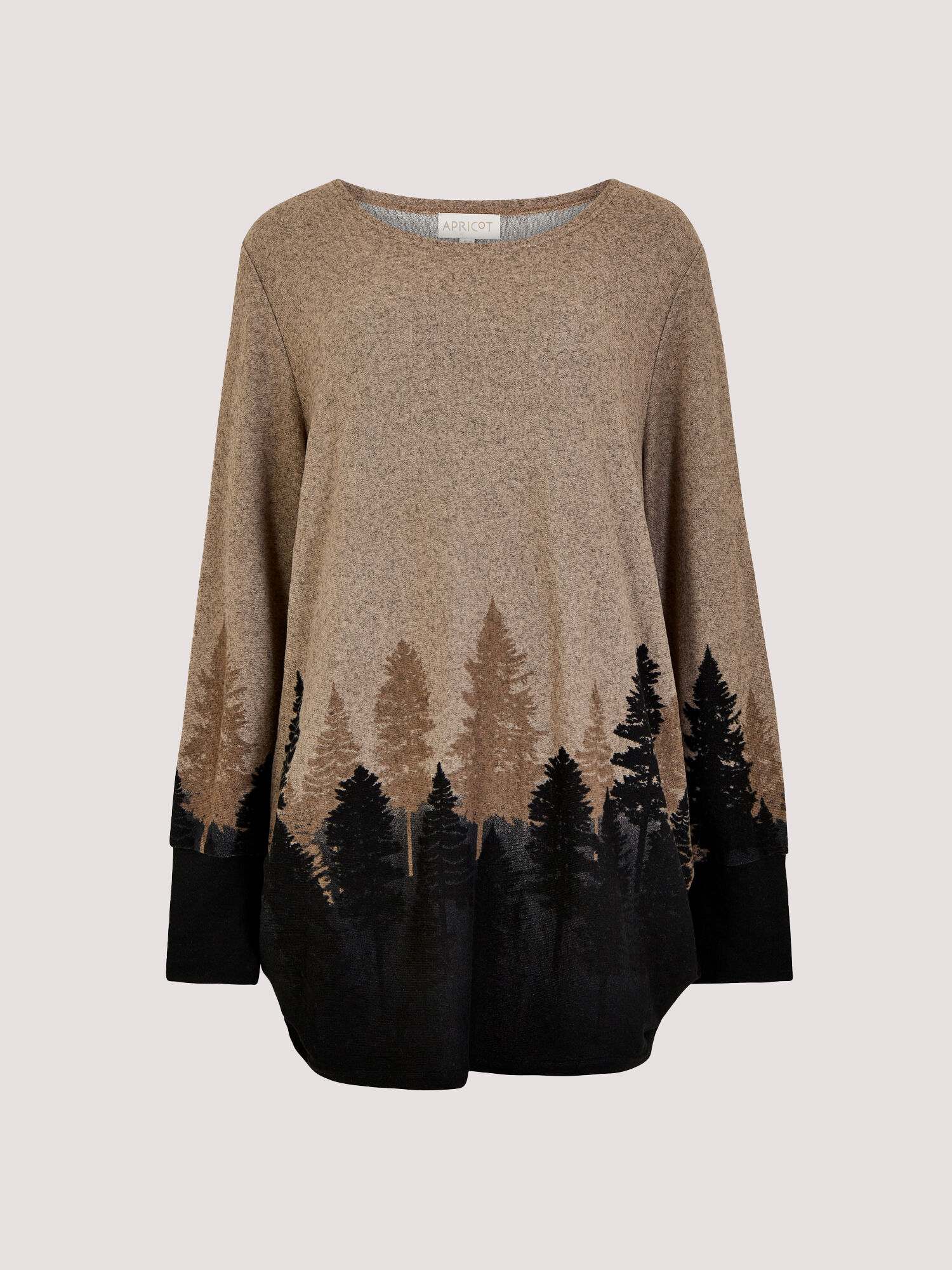 Tree Intarsia Knitted Top