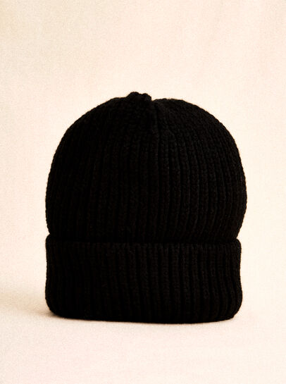 Classic Ribbed Knit Beanie Hat