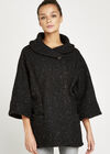 Teddy Tinsel Jacket, Black, large