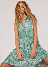 Leaf High-Low Dress, Green, large