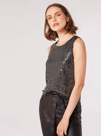Sequin Shell Top