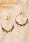 Elephant Gold Hoop Earrings, Assorted, large