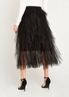 Layered Tutu Fairy Skirt, Black, large