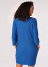 Soft Touch Cocoon Mini Dress, Blue, large