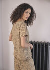 Camo Leopard Print Lounge Tee, Stone, large