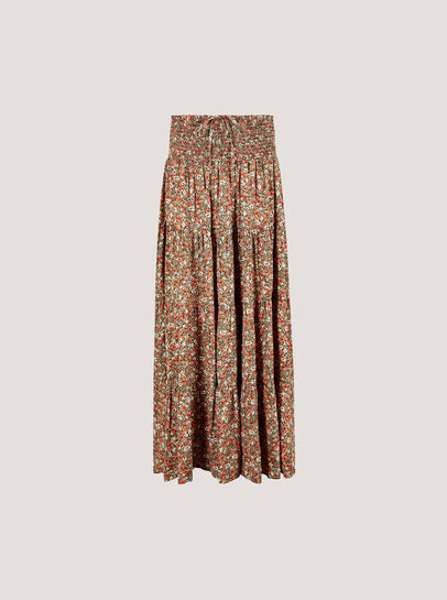 Ditsy Floral Tiered Maxi Skirt