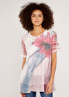 Flower Layer Top, Cream, large