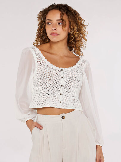 Crochet Crop Cardigan