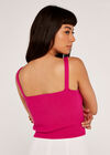 Knitted Cami Co-Ord, Fuchsia, large