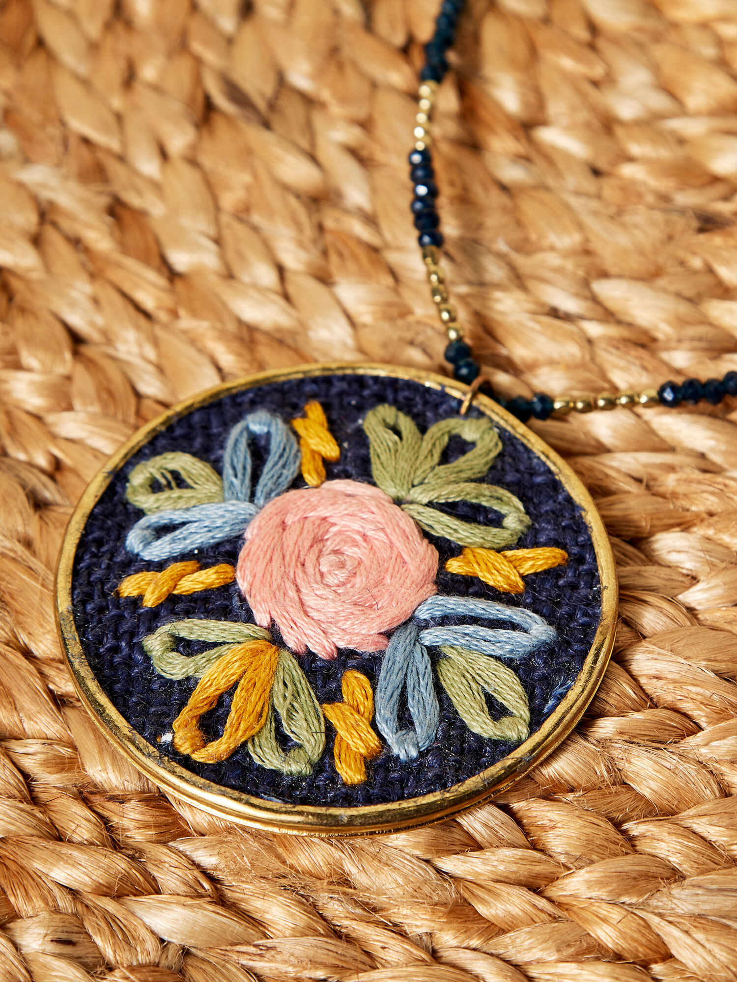 Embroidery pendant on sale