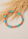 Turquoise Gold Bead Bracelet, Assorted, large