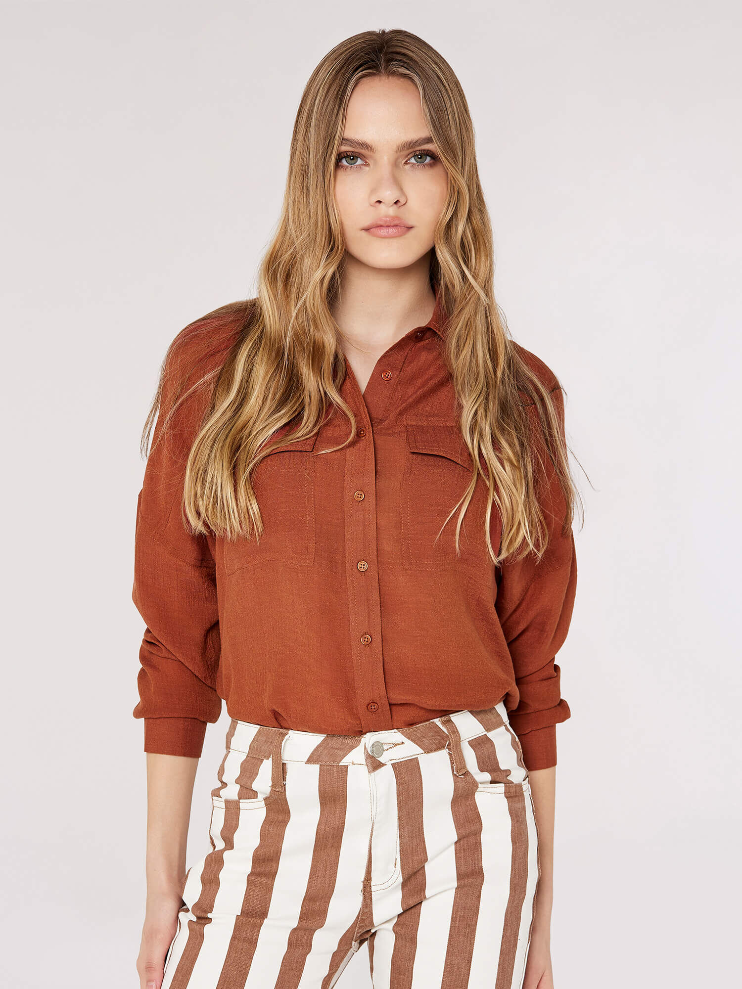 Rust utility skirt online
