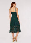 Guipure Lace Midi Dress, Green, large