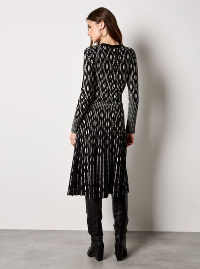 Diamond Knitted Midi Dress