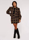 Tribal Jacquard Jacket, Black, large