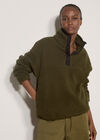 Soft Borg Fleece Jumper, Green, large