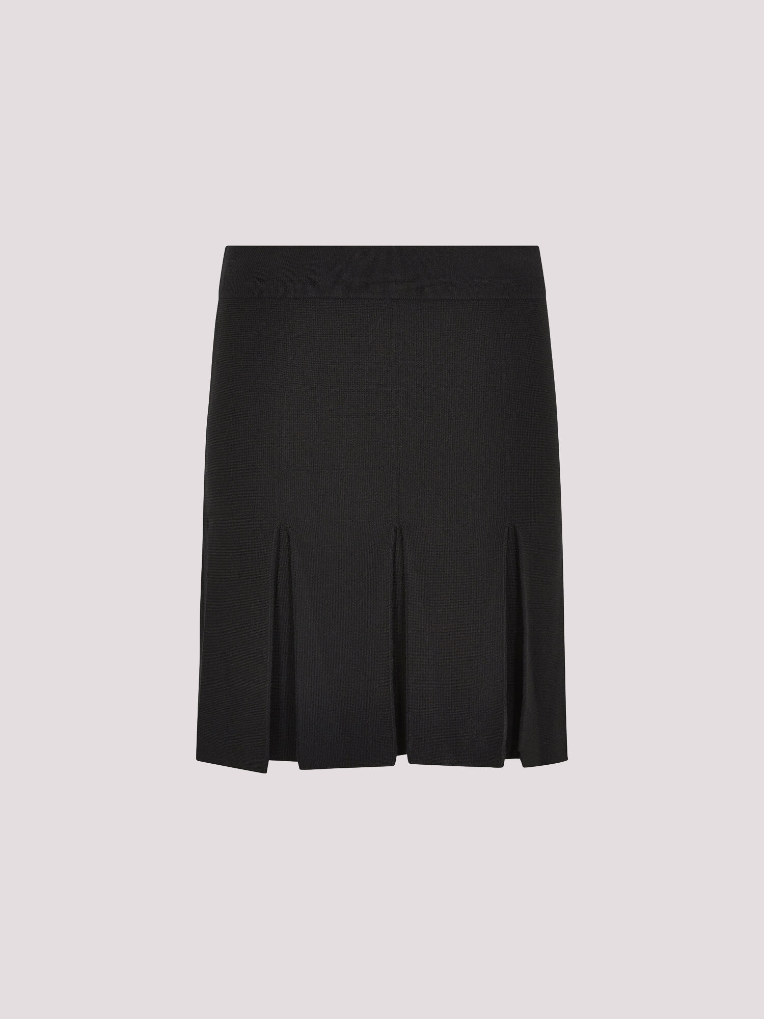 Knitted Pleat Mini Skirt | Apricot Clothing