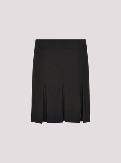 Knitted Pleat Mini Skirt