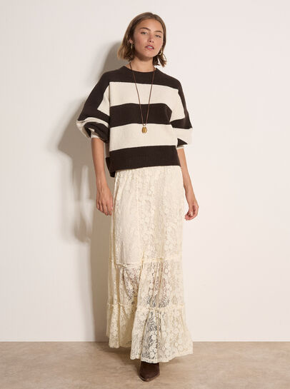 Chunky Knit Stripe Oversized Jumper