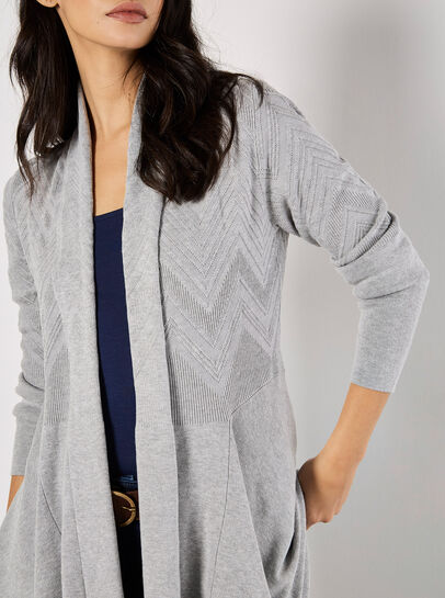 Chevron Waterfall Cardigan