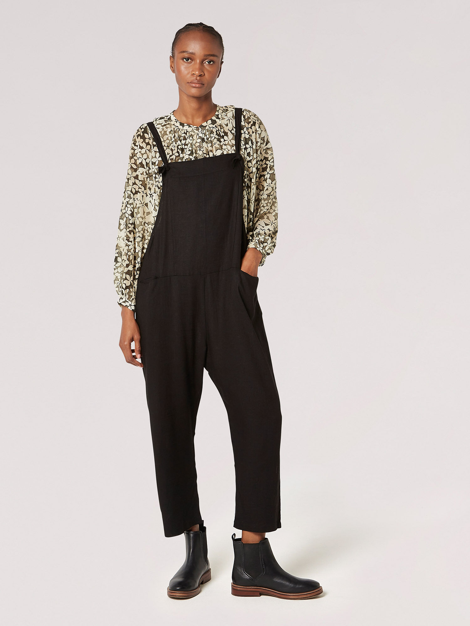 Ladies cropped jumpsuits hot sale