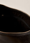 Shoulder Leather Bag, Black, large