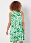 Tropical Leaf Layered Dress, Cream, large