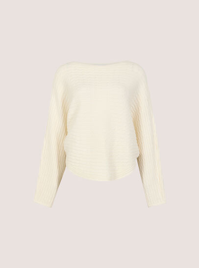 Plait Knit Batwing Jumper