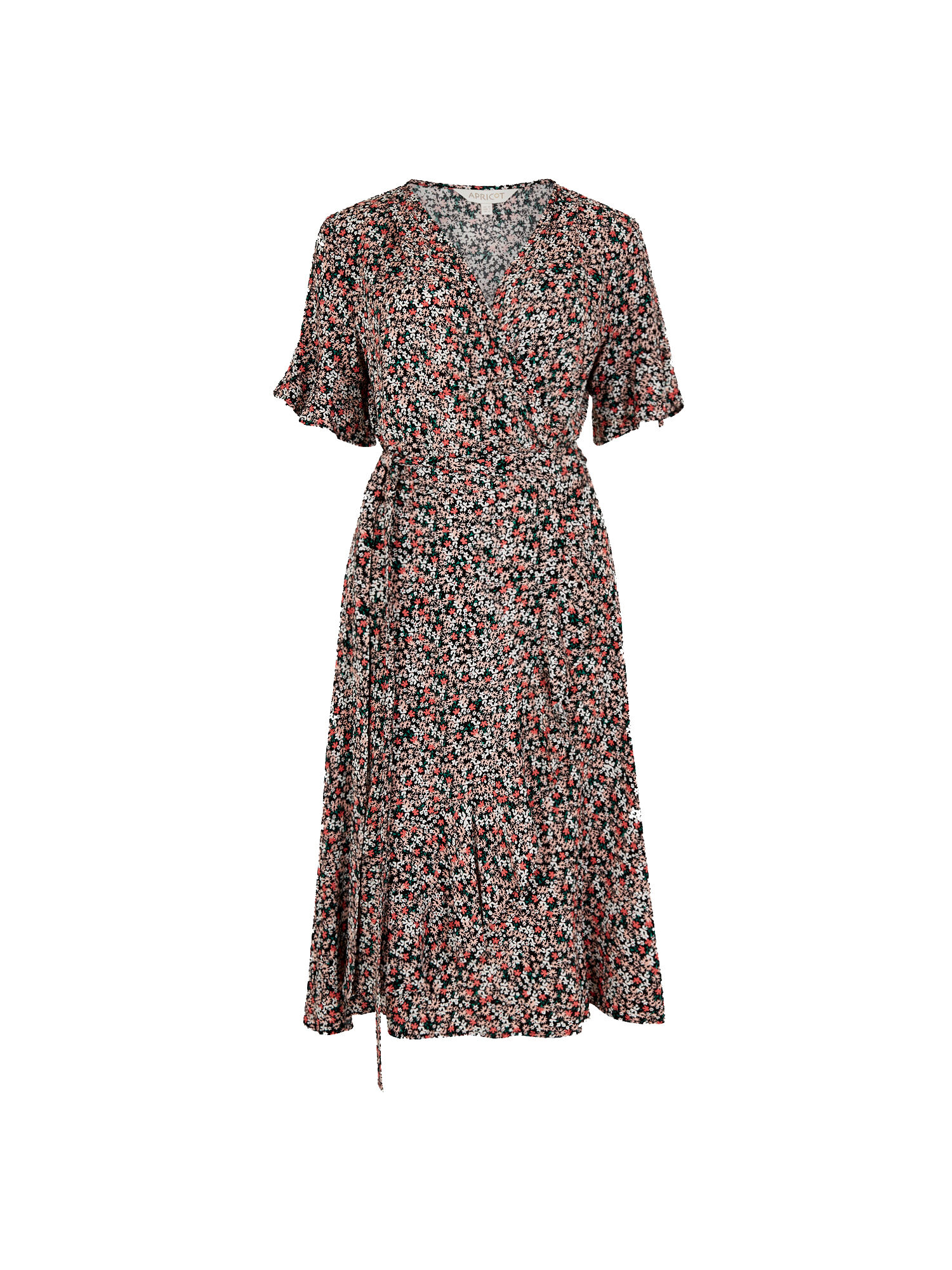 Ruffle wrap mini dress clearance